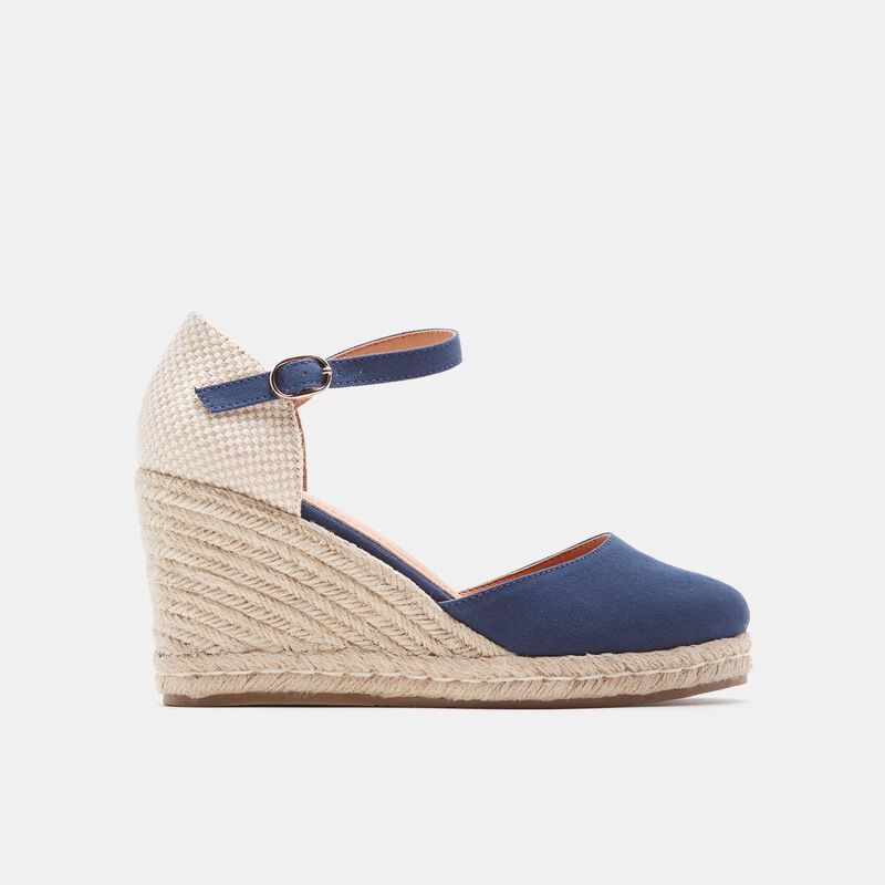 BATA espadrilles met sleehak van 8 cm voor dames