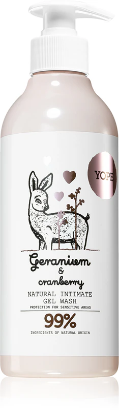 Yope Intimhygienegel mit Geranie und Cranberry