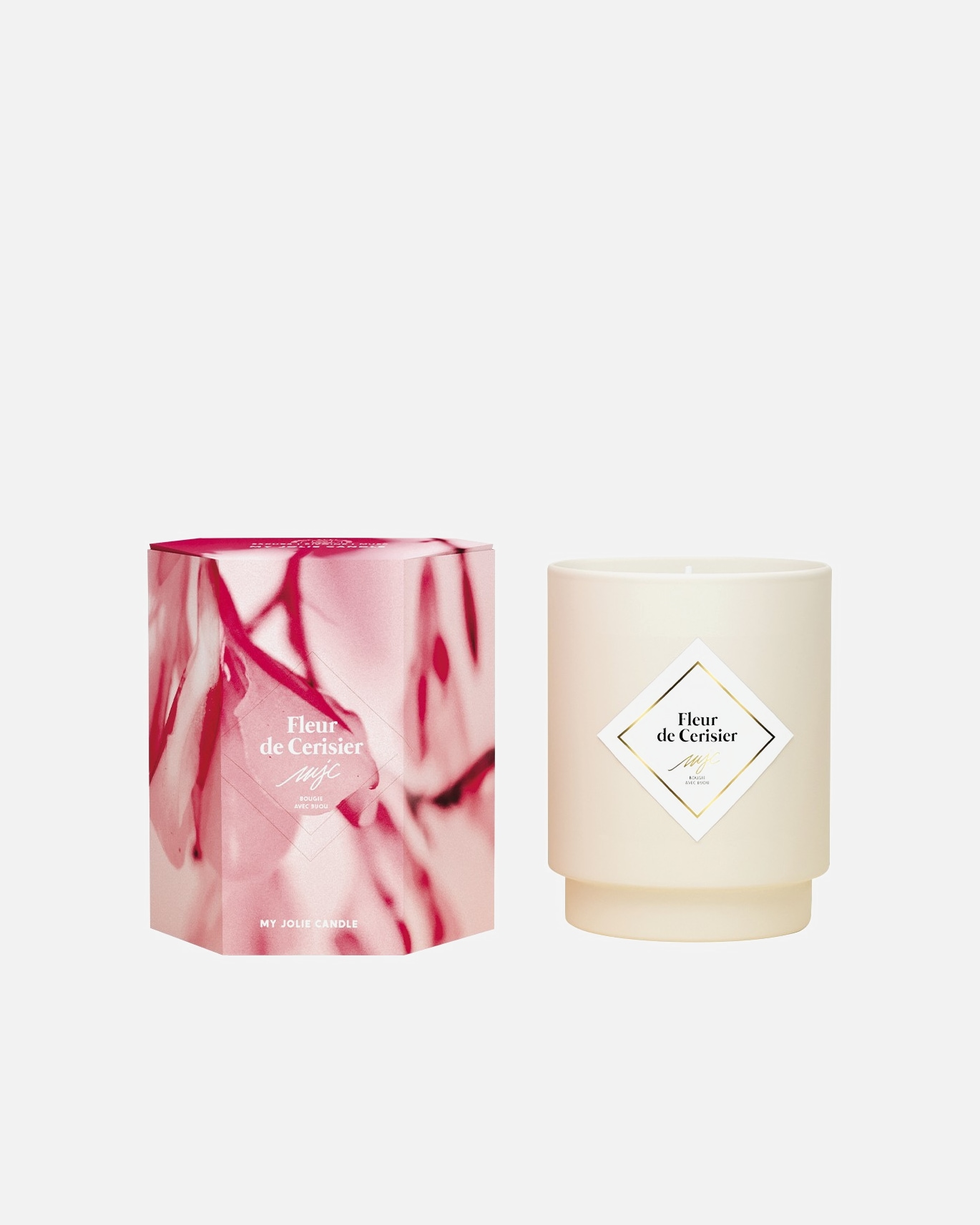 MY JOLIE CANDLE Bougie collier argent fleur de cerisier