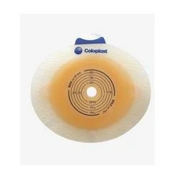 COLOPLAST Ileostomie- und Kolostomieschiene, 2-teiliges System, Sensura Click, zuschneidbare Öffnung 10–65 mm, Flansch 70 mm, 5 Stück