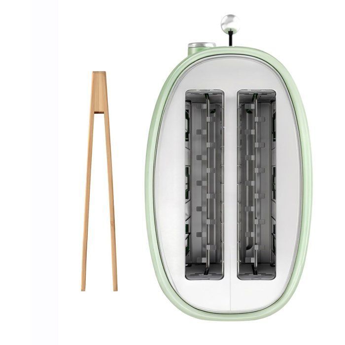 Grille pain vintage 2 fentes - SWEISS - GRS7 - 850 W - Thermostat réglable - Vert