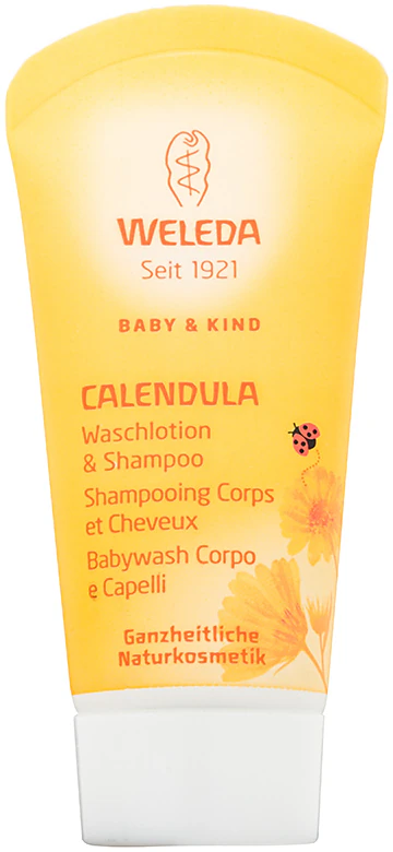 Shampoo e gel de banho Weleda Baby and Child para crianças
