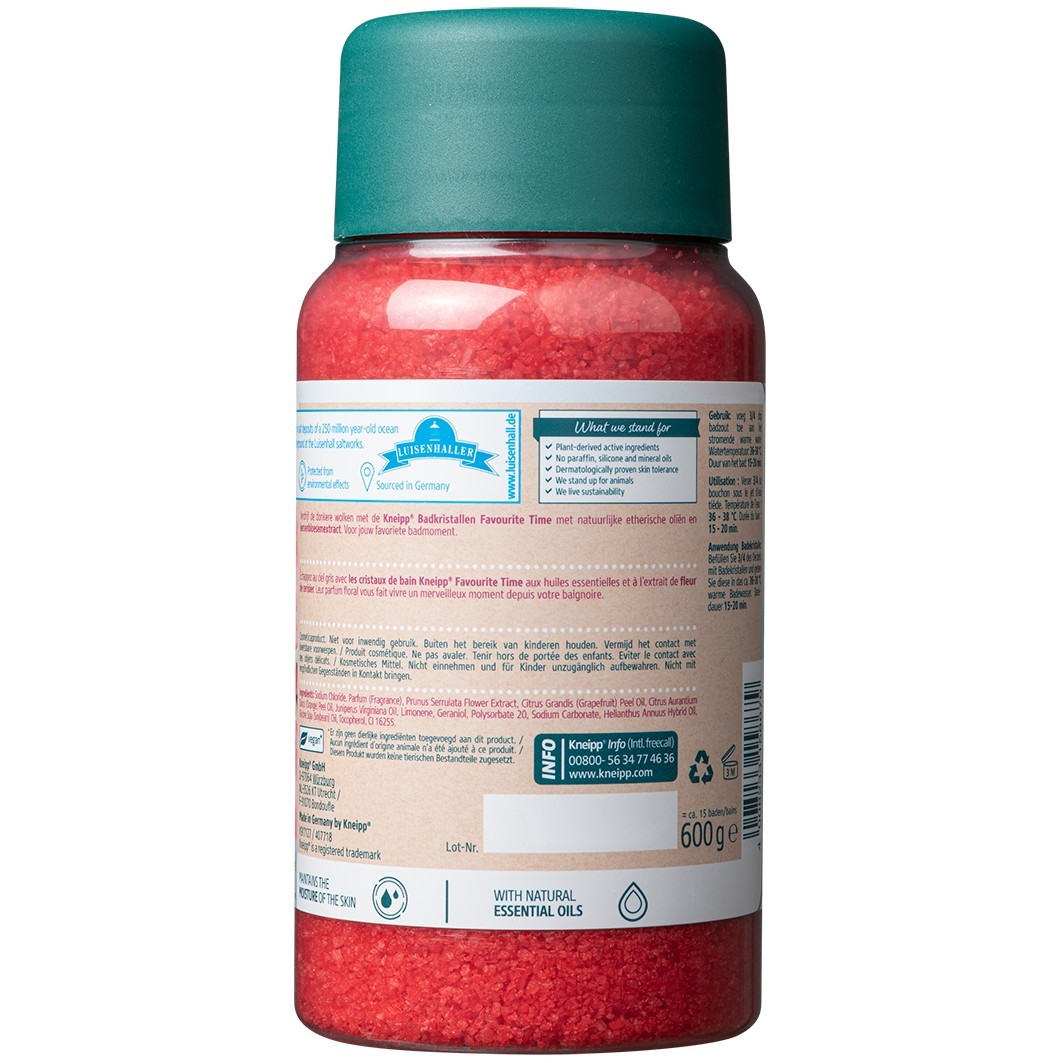 Kneipp proizvod za kupanje i tuširanje Kristali za kupanje Omiljeno vrijeme - 600 g