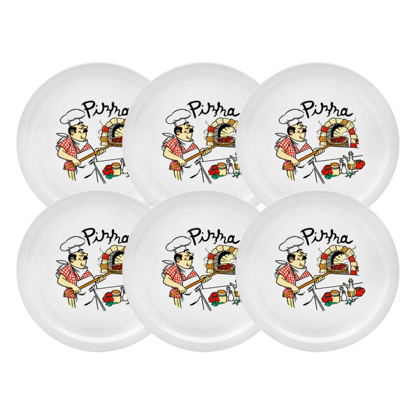Pizzateller Küchenchef, 30 cm, 6er Set