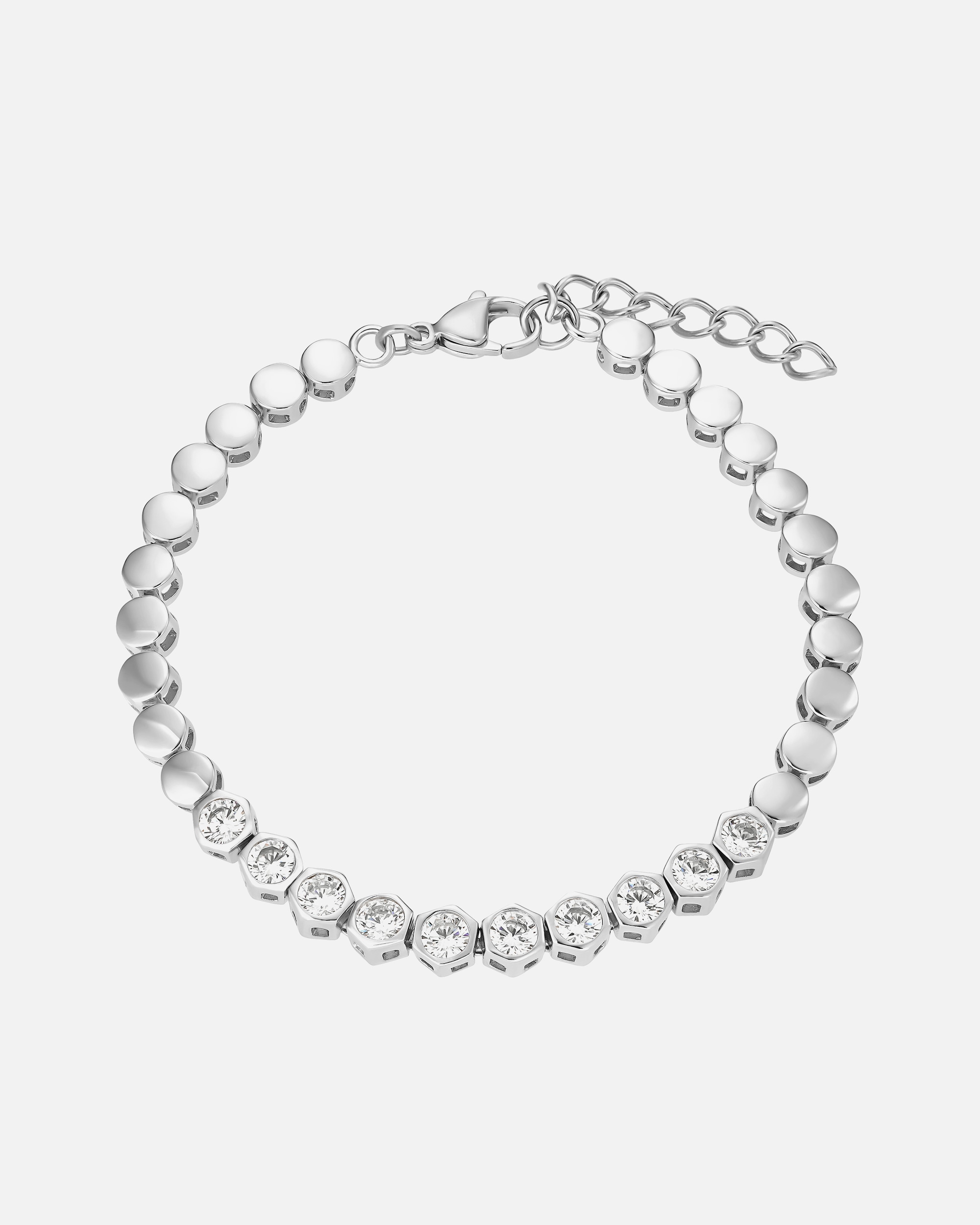 Heideman Bracelet Nevio couleur argentée polie