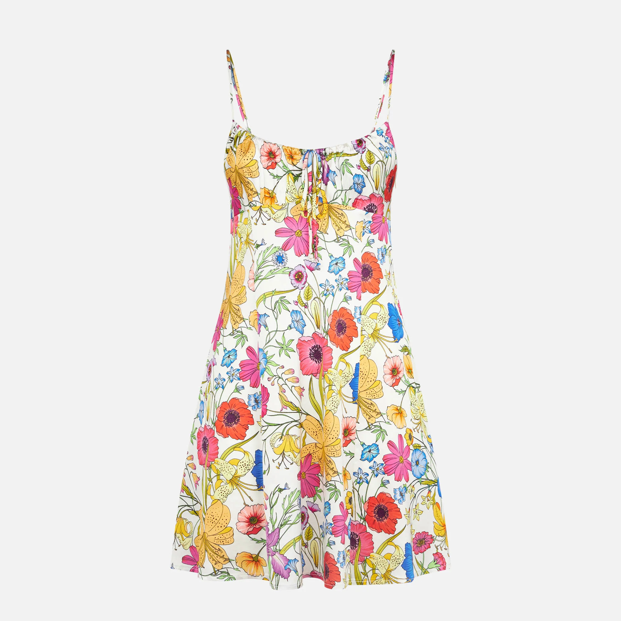 Slipjurk met bloemenprint
