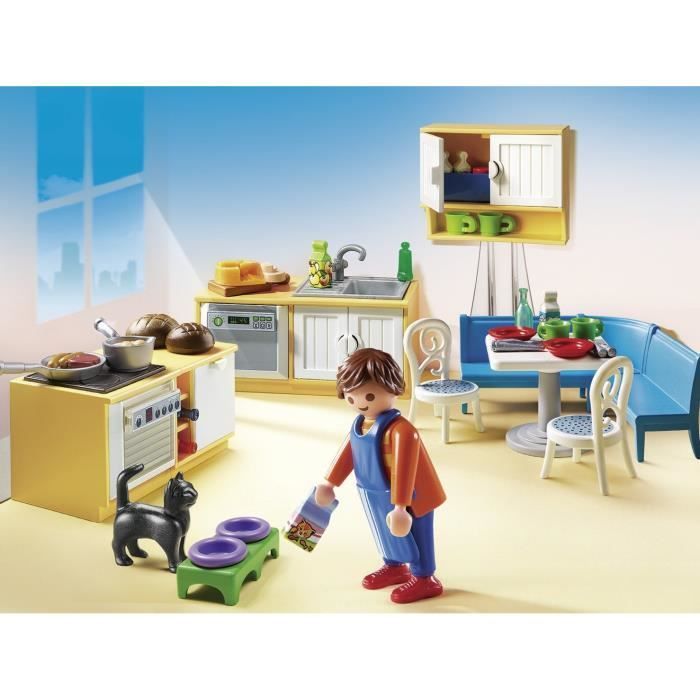 PLAYMOBIL 5336 - Casa de Bonecas - Cozinha com Área de Jantar