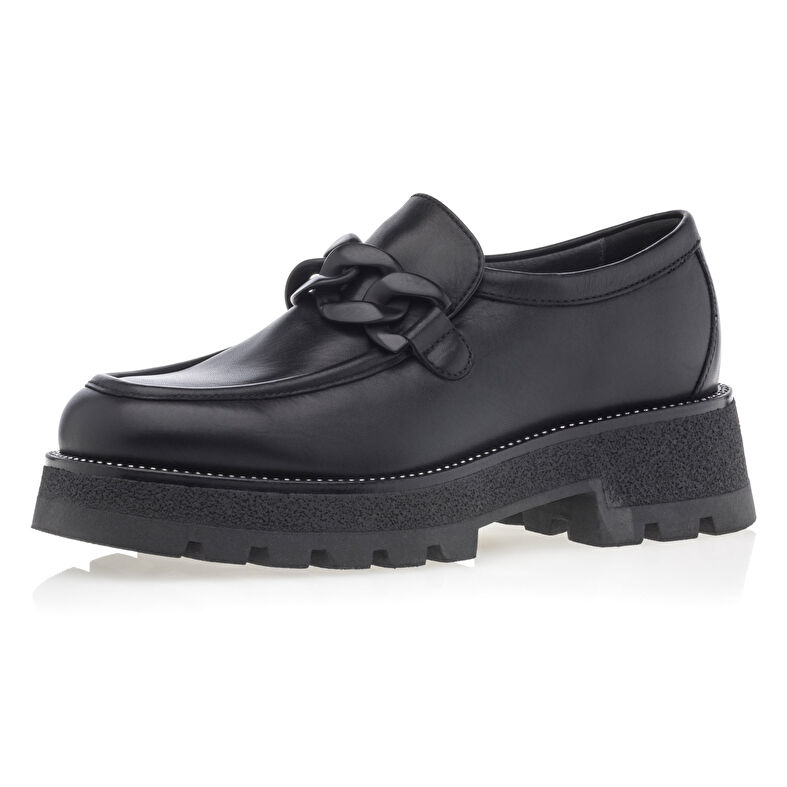 Mocasines/zapatos náuticos negros para mujer