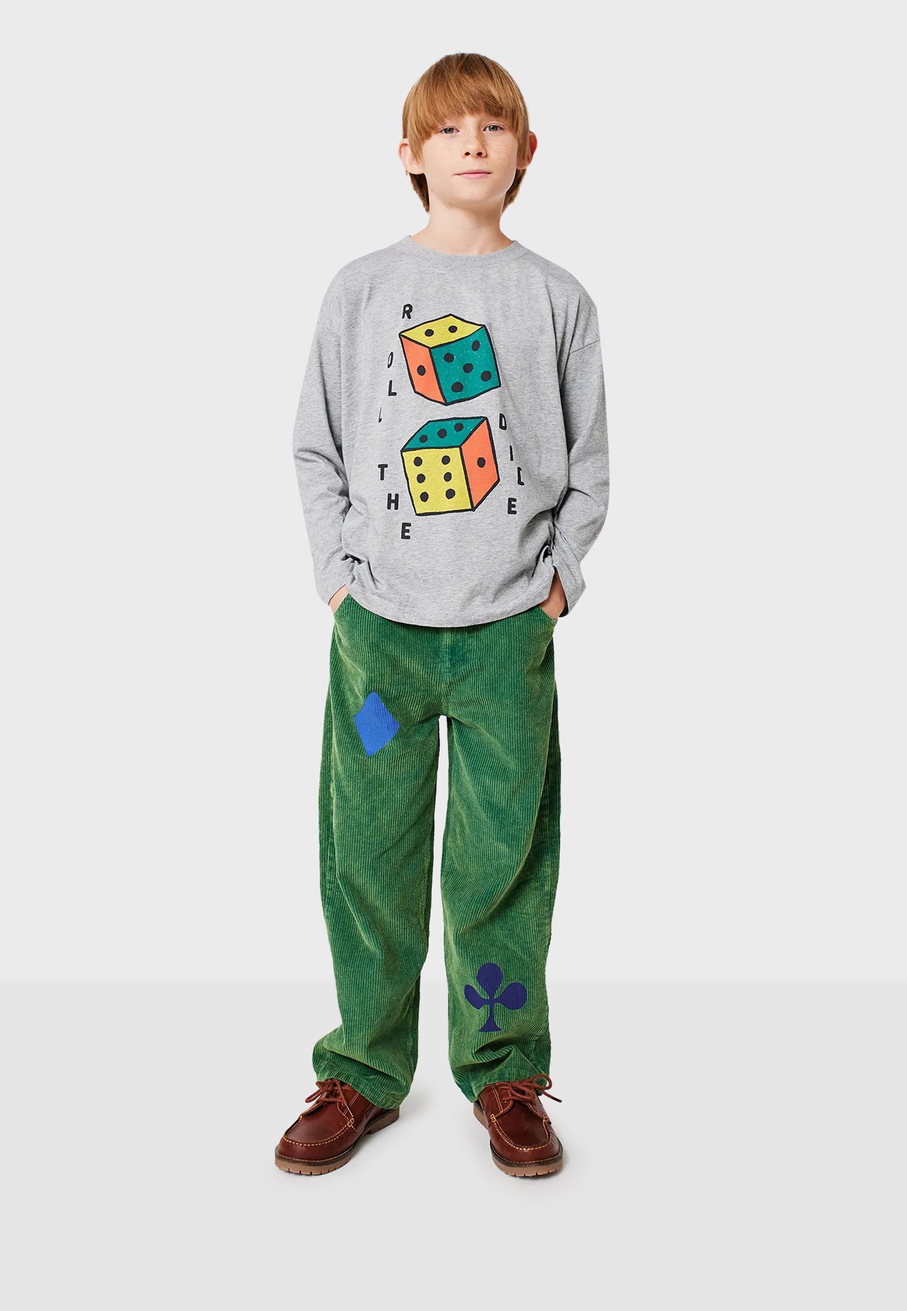 Bobo Choses JOKER UNISEX - Jean coupe décontractée - vert pin