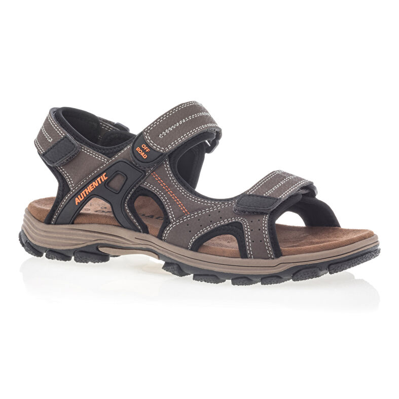  Sandálias masculinas marrons / Sapatos de bico aberto
