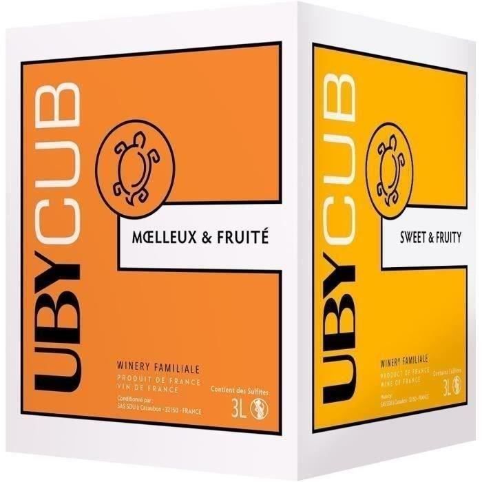 BIB 3L UBY CUB Vinho branco doce da França 2024