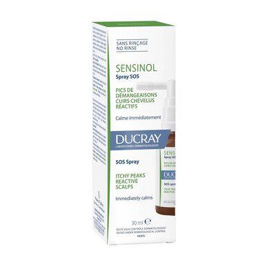 Ducray Sensinol SOS Spray Kløende topper i hodebunnen Beroligende kløestillende spray 30 ml