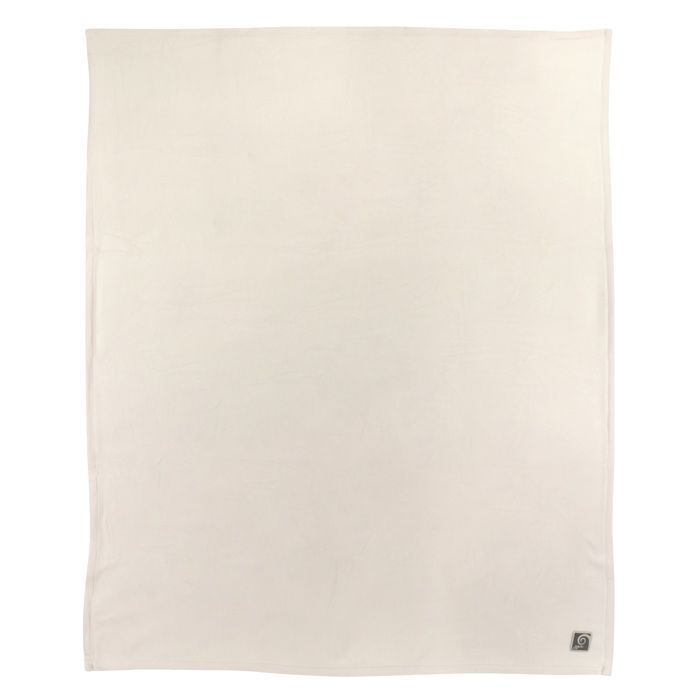 Couverture polaire 220x240 cm 100% Polyester 350g/m2 TEDDY Blanc Naturel