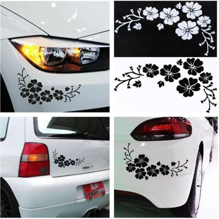 Pegatinas para coche - ZGEER - Juego de 6 - Rojo - Vinilo - Decoración para coche - PERSONALIZACIÓN DE VEHÍCULOS