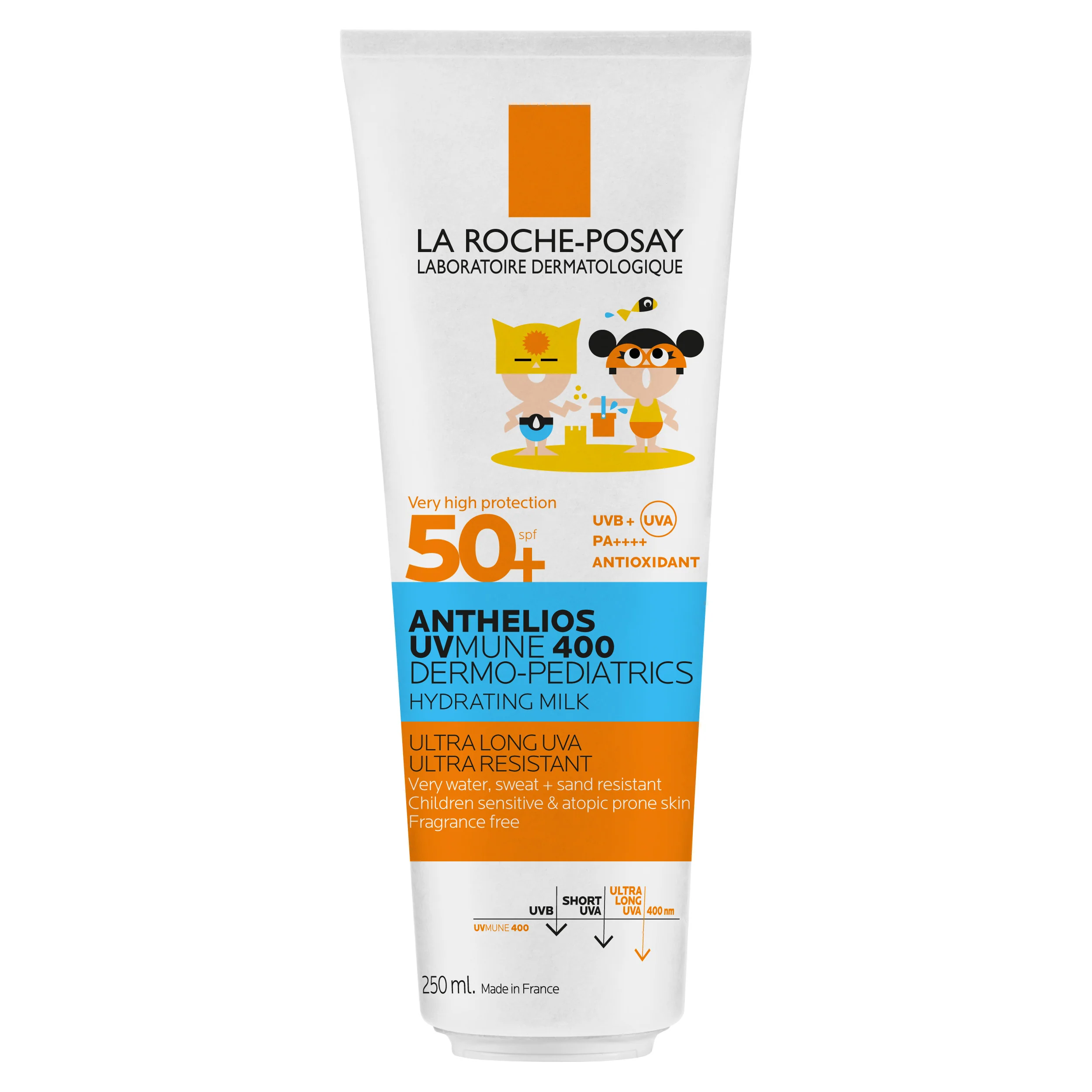 Anthelios UVMune 400 Latte idratante Dermo-Pediatrics Bambino SPF50+ - Crema Solare Bambini, Latte solare corpo alta prot., Prodotti per Bambini