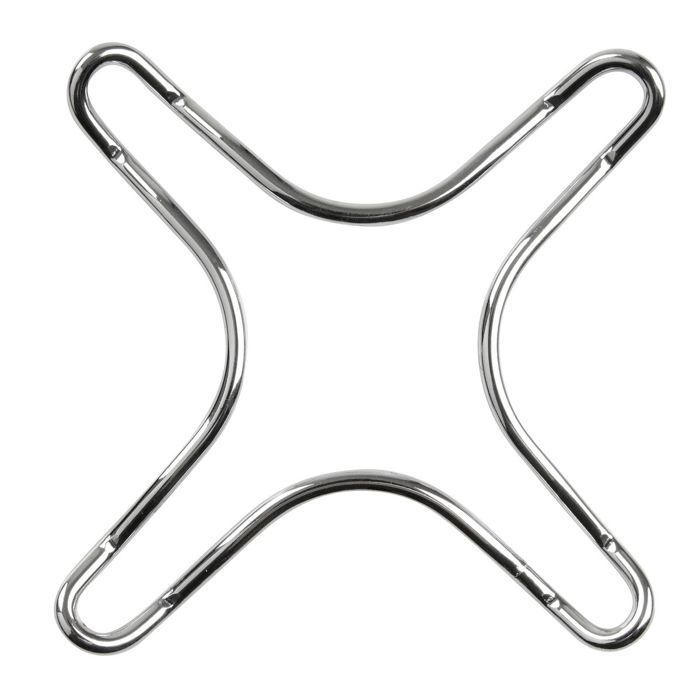Set of 2 burner grates for cooking appliance - FACKELMANN - Tecno ref. 45135 - Grey - Stainless steel