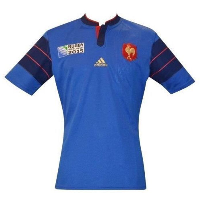 Camiseta de rugby - adidas Performance - Francia FR Copa Mundial de Rugby 2015 - Azul - Hombre - Manga corta
