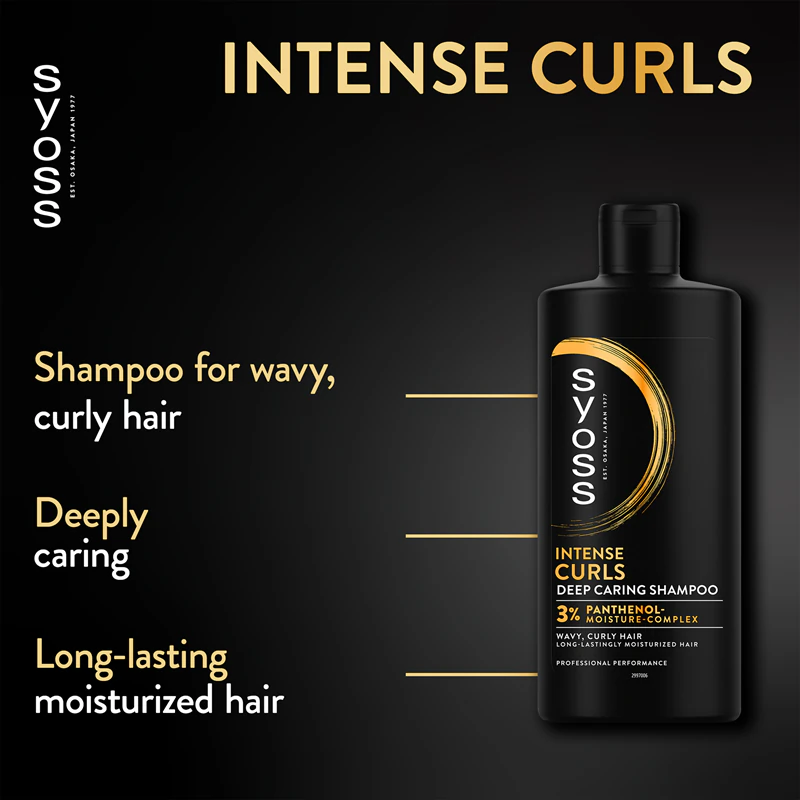 Shampoo Syoss Curls & Waves para cabelos cacheados e ondulados