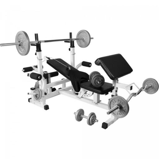 Universelle Trainingsstation + 108 kg Gewichtsset von Gorilla Sports