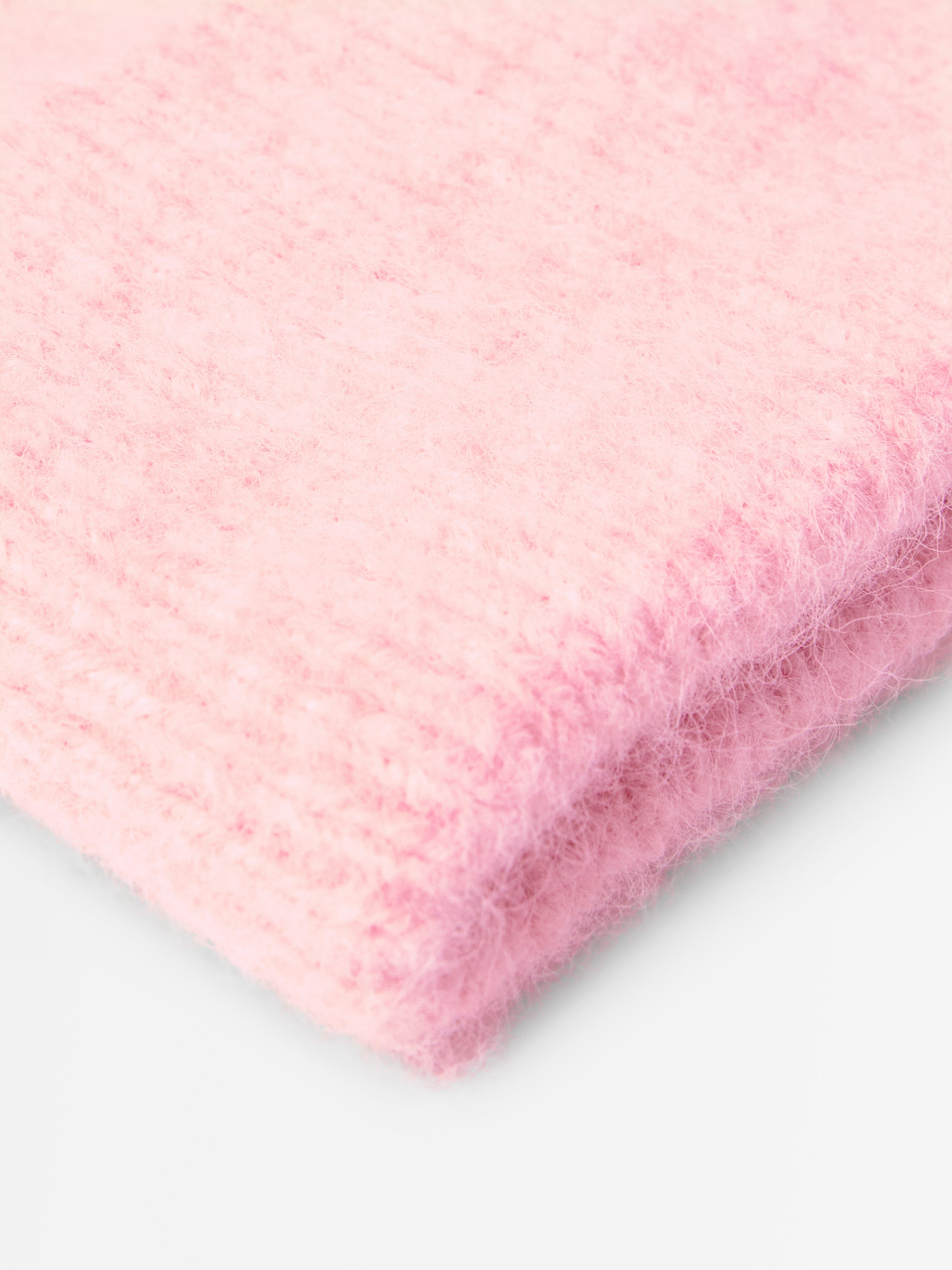 Gorro de punto rosa