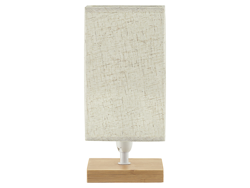 Lampa stołowa Ilumi tkaninowa beżowa