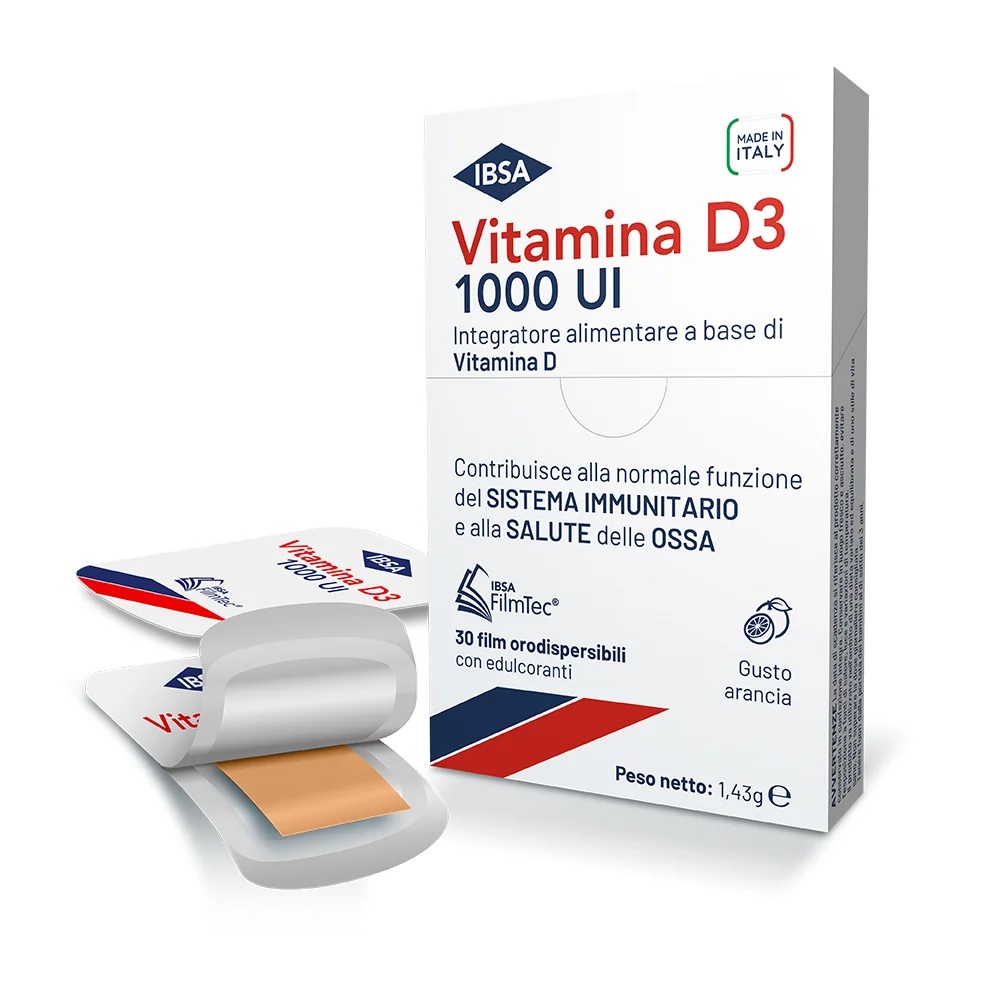 IBSA Vitamin D3 Ibsa 1000UI 30 Schmelzfilme Vitamin-D-Ergänzung