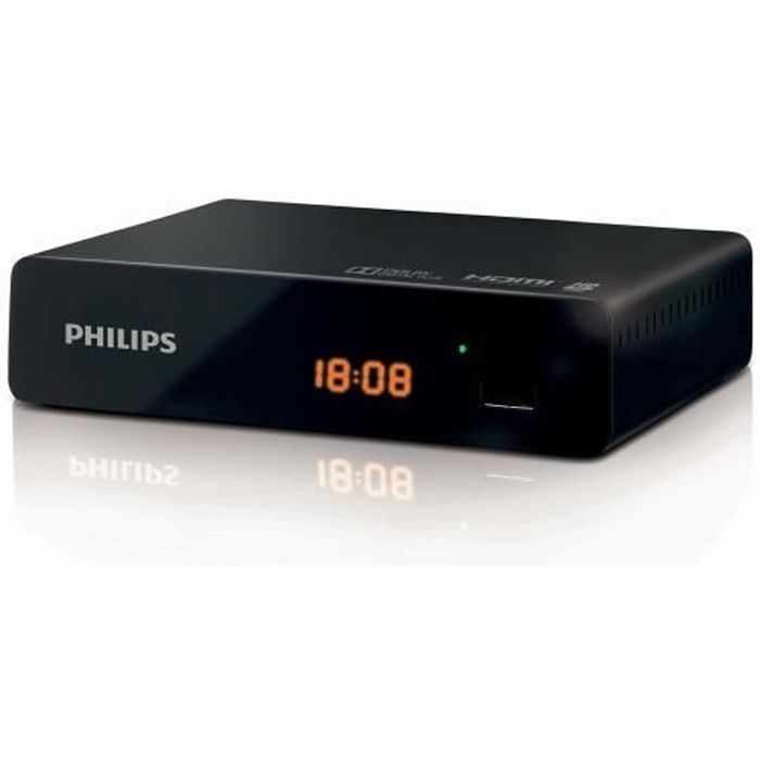 Receptor digital terrestre PHILIPS DTR3000 DVB-T2 HD con grabadora USB