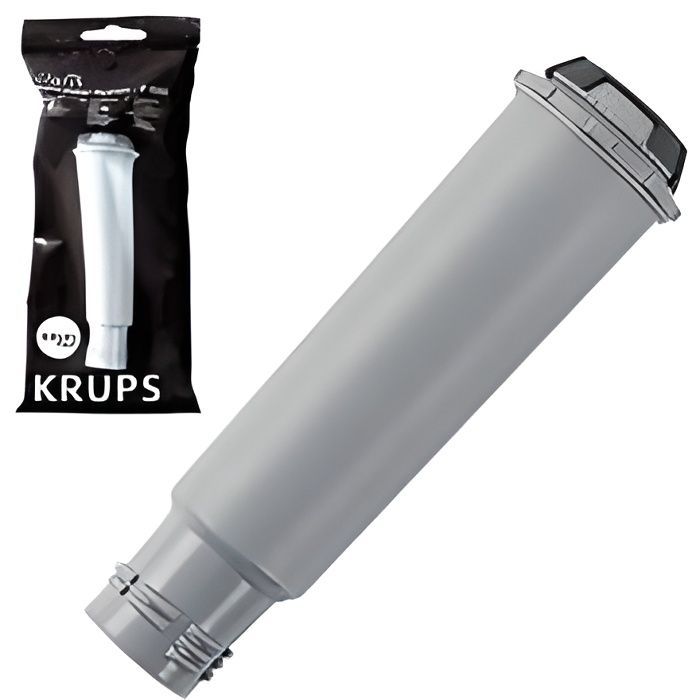 Cartouche filtre expresso Claris XP F08801 - KRUPS - Réduit le chlore et préserve les minéraux - Gris