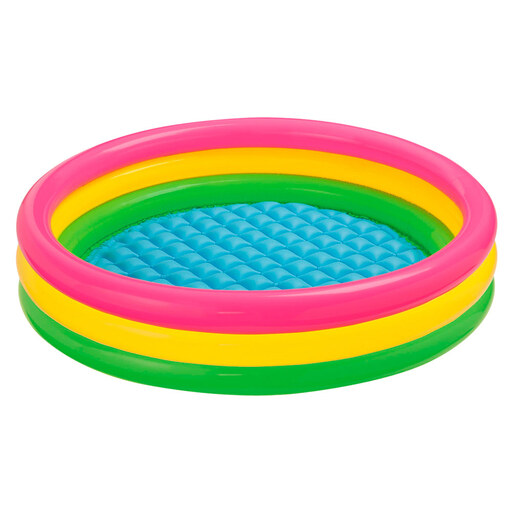 Piscine gonflable Intex Sunset 3 anneaux 114 x 25 cm
