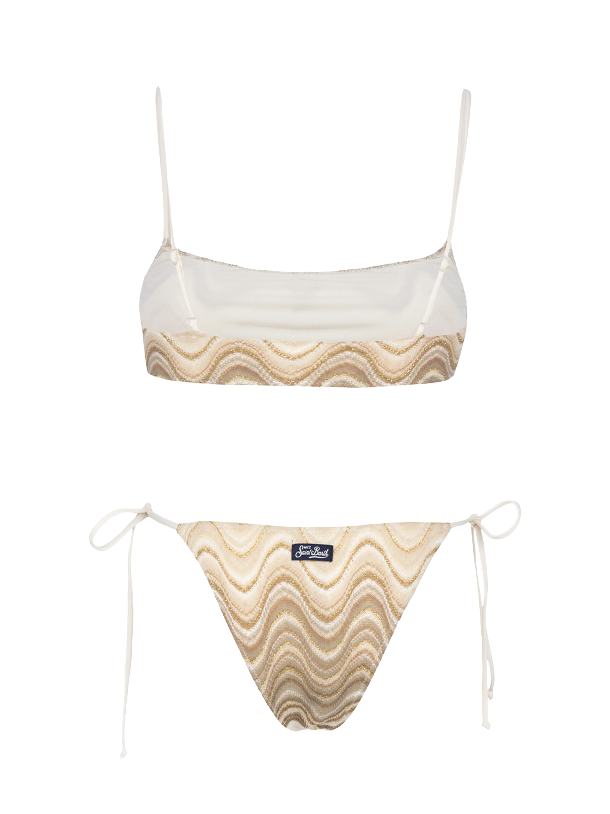 Sadie Marielle raschelgebreide bralette-bikini voor dames