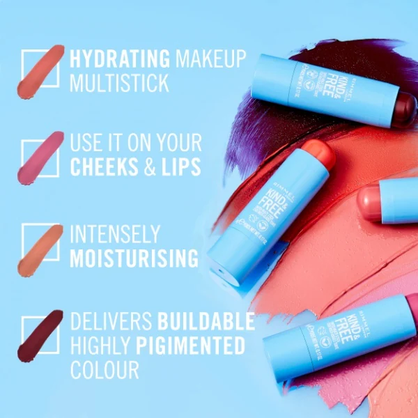 Rimmel London Kind & Free multifunkční rtěnka 005 Berry Sweet