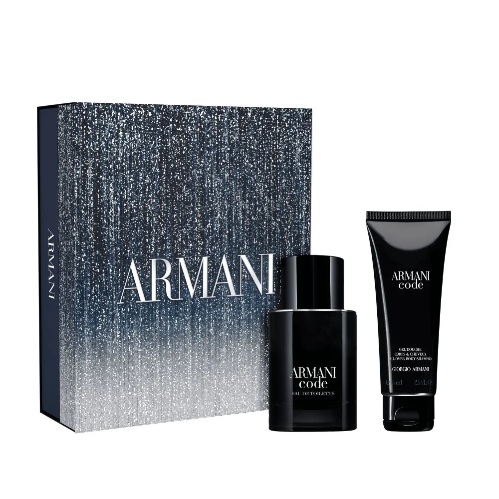 Armani Code Gift Set Code Eau de Toilette + Shower Gel 75ml - Holiday 2025 - Cofanetto Profumo Uomo, Eau de Toilette