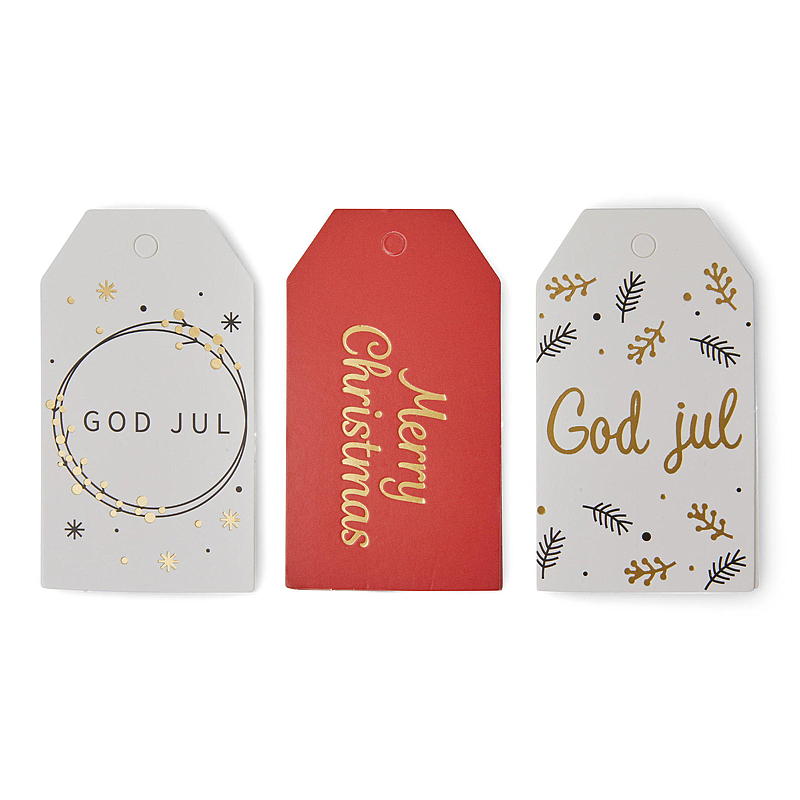 Geschenkanhänger für Zuhause, 15er-Packung, metallisch