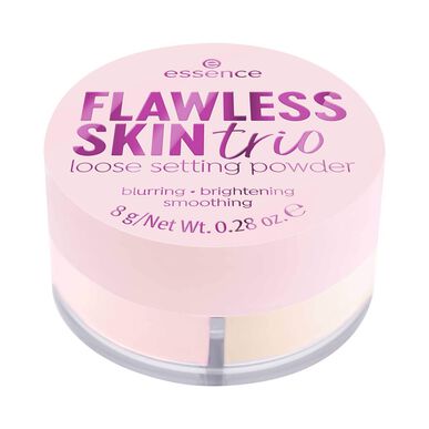 Essence Flawless Skin Trio -irtopuuteri, kirkastava ja silottava, 8g