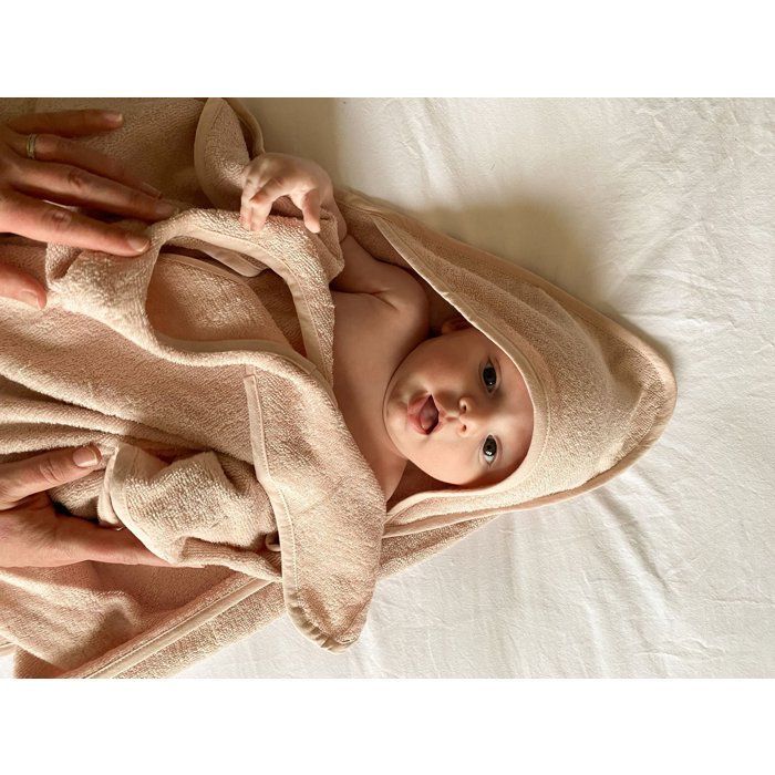 XXL Badhanddoek voor ouder/baby - CANDIDE - 100x100 cm - Roze