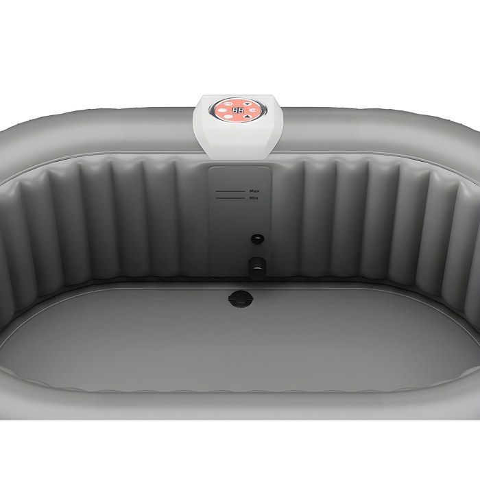 2-seater oval inflatable SPA - L190 x D120 x H65 cm - 90 air nozzles - Black - B-LUCKY II