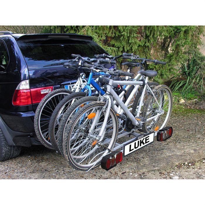 Porte-vélos sur attelage 4 vélos Eufab Luke