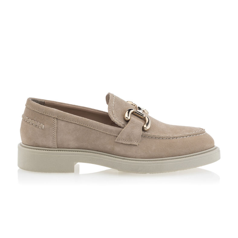 Mocassins / chaussures bateau Femme Beige