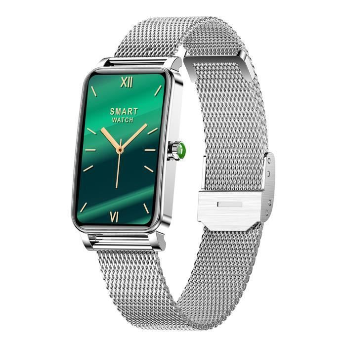 Montre Connectée Femme avec Appel Bluetooth IP68 Fonction Féminine période menstruelle SpO2 Fréquence Cardiaque pour Android iOS