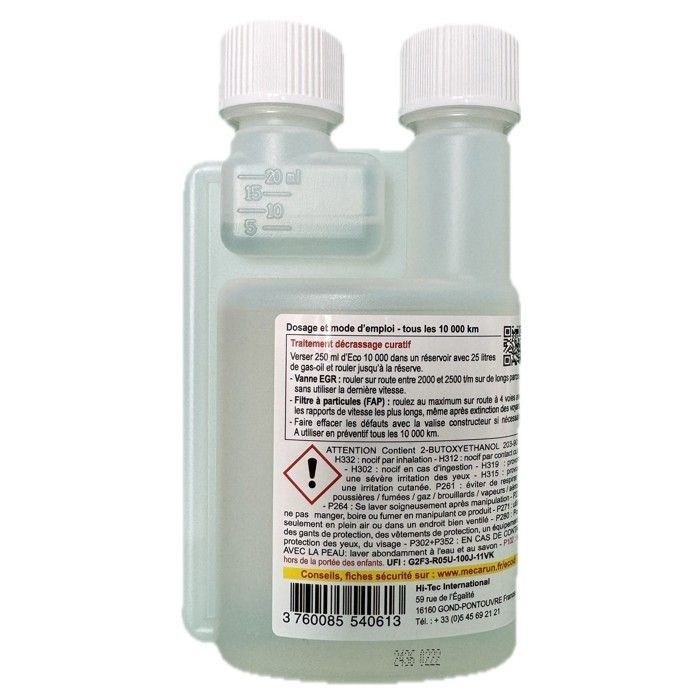 Pack décrassage Mecarun, ECO 10000 Diesel + C99 Diesel, 250ml