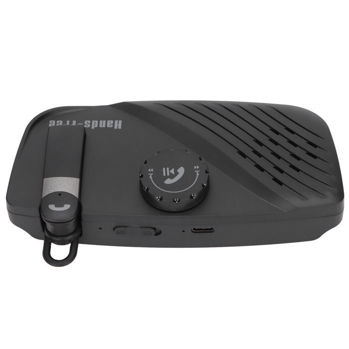 Kit mains libres Bluetooth - Antibruit - Voiture - Multipoint - Longue durée de batterie - Noir