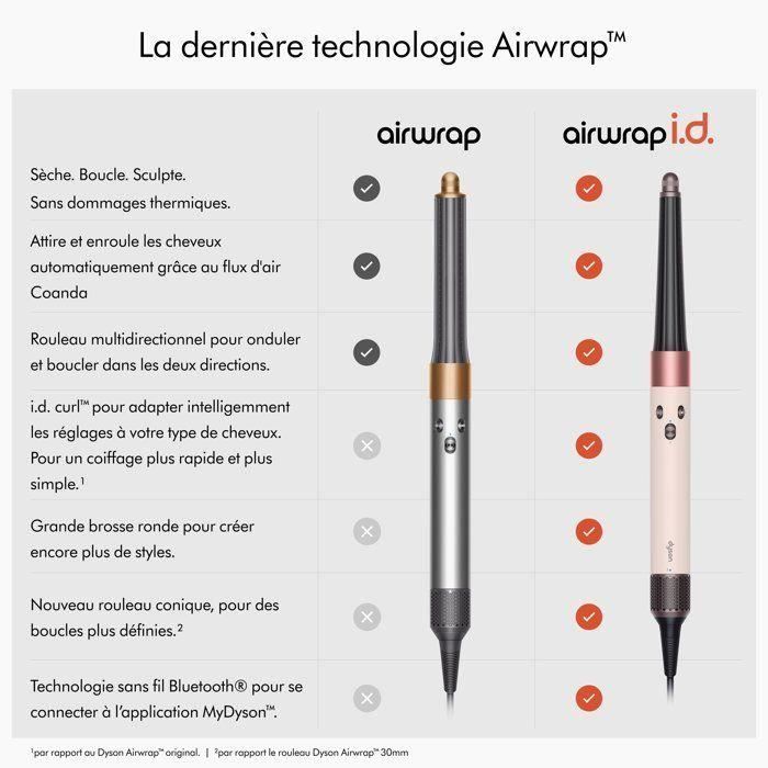 DYSON - Airwrap i.d. ™ Cheveux raides à ondulés - 1300 W - 3 températures -  Rose Céramique