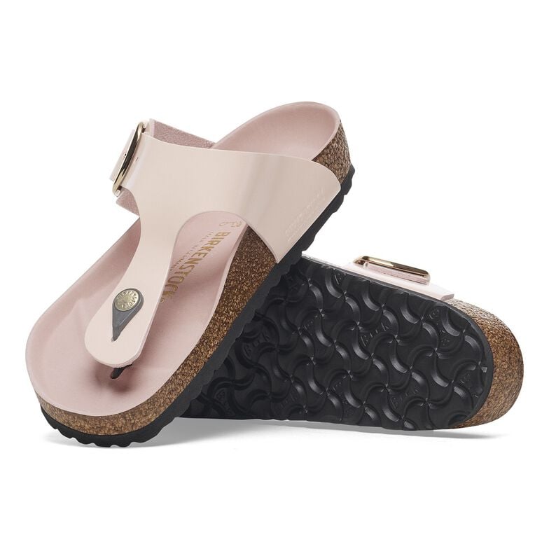 Gizeh Big Buckle Pelle naturale vernice - High-Shine Light Rose High-Shine Light Rose