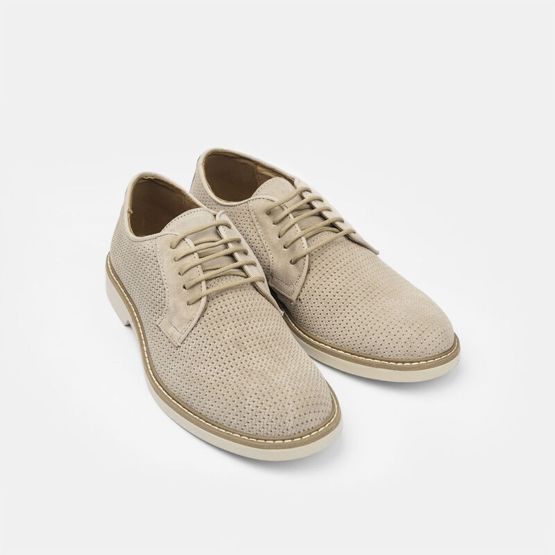 Męskie zamszowe sznurowane buty