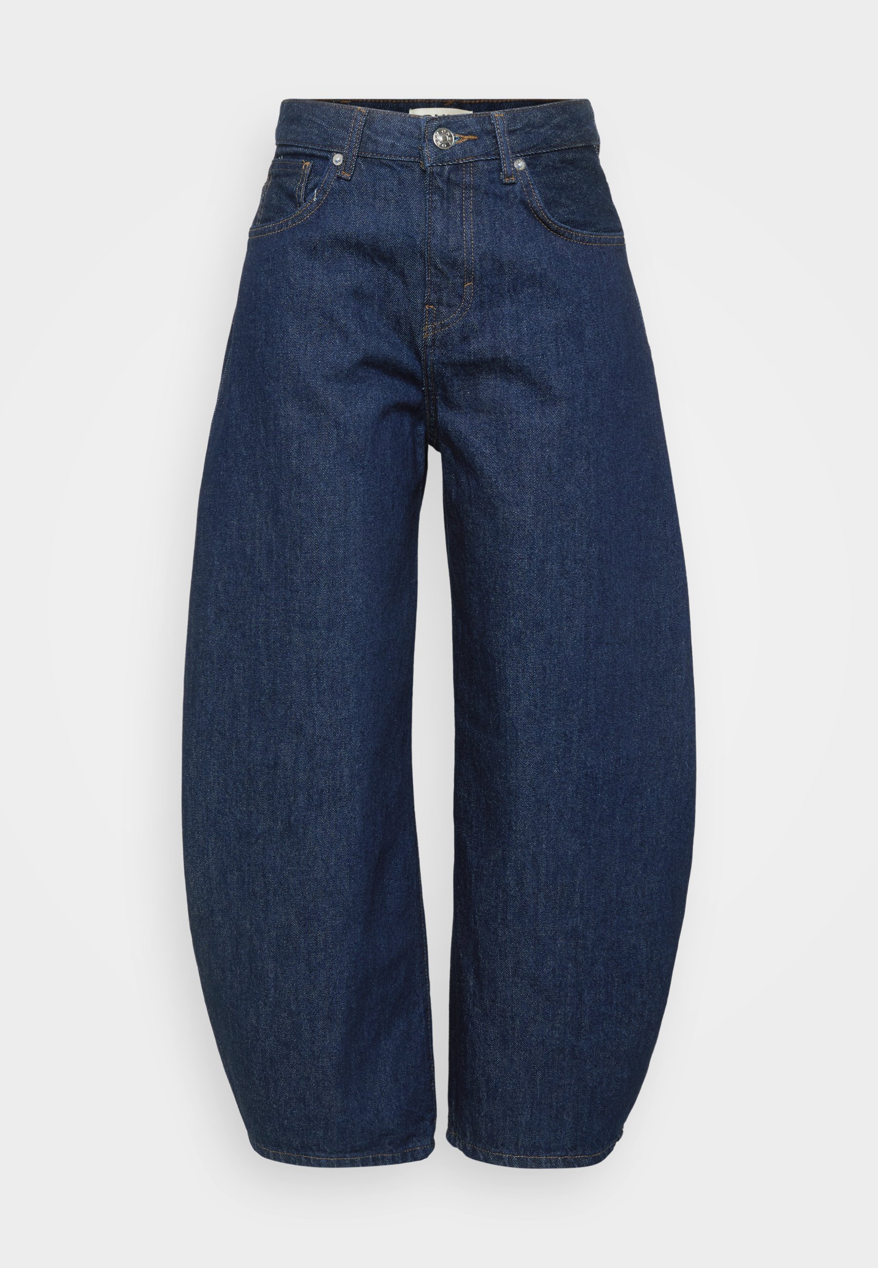ONLY Petite ONLTAYLOR RINSE BARREL - Relaxed fit jeans - donkerblauwe denim