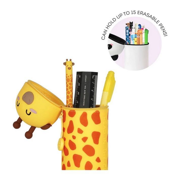 2-in-1-Set – Legami – Giraffe – Weiches Silikon – Einziehbar – Unisex