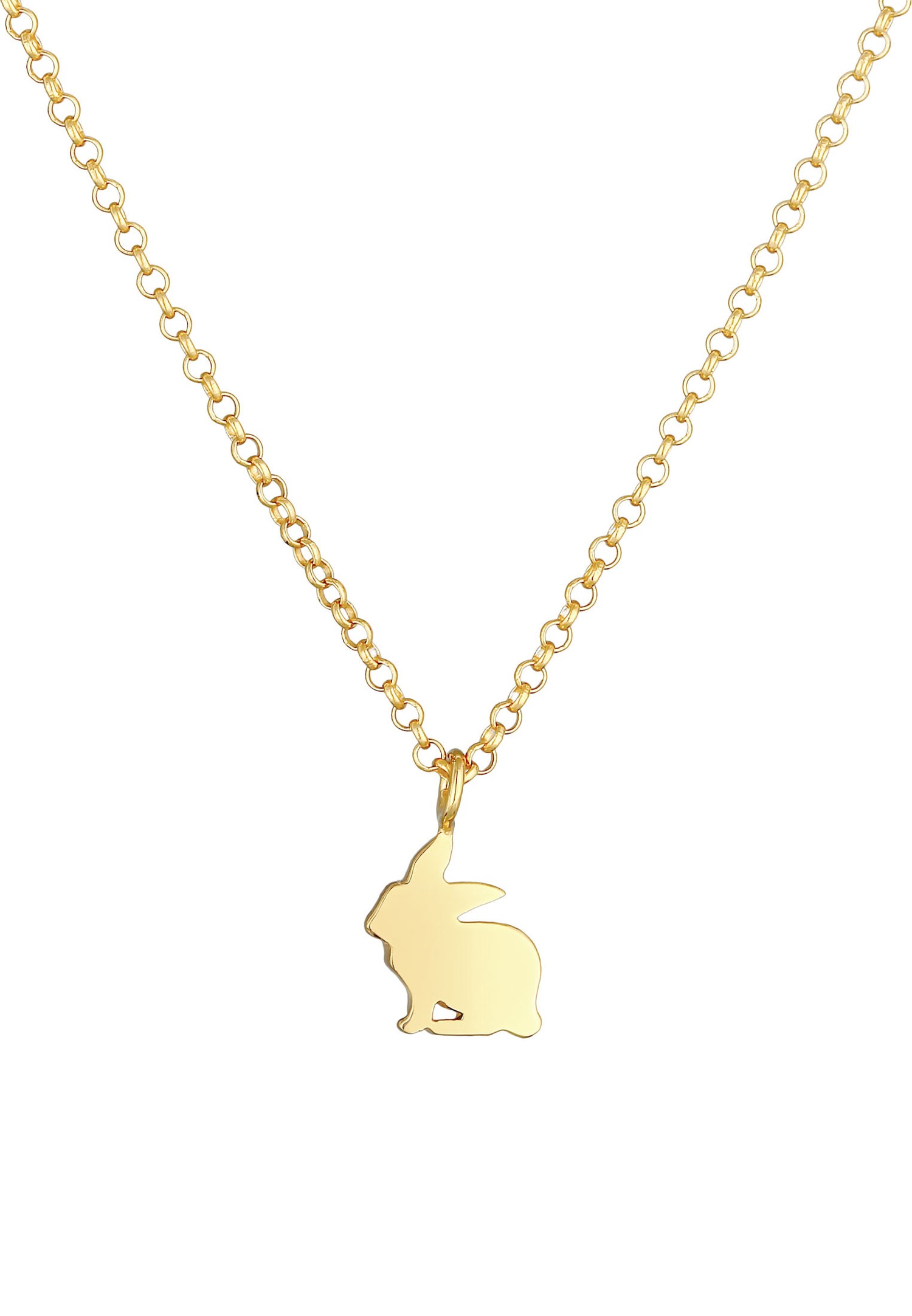 Elli Pendentif Enfant Lapin Animal Animal mignon et joueur en argent sterling 925
