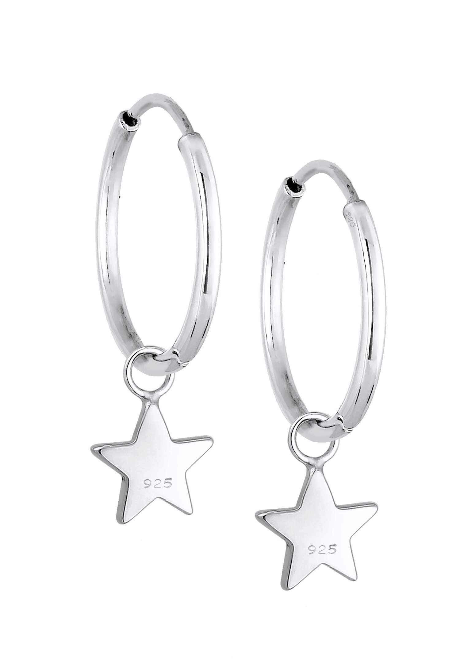 Elli Femme Pendentif Créole Étoile Ludique en Argent Sterling 925
