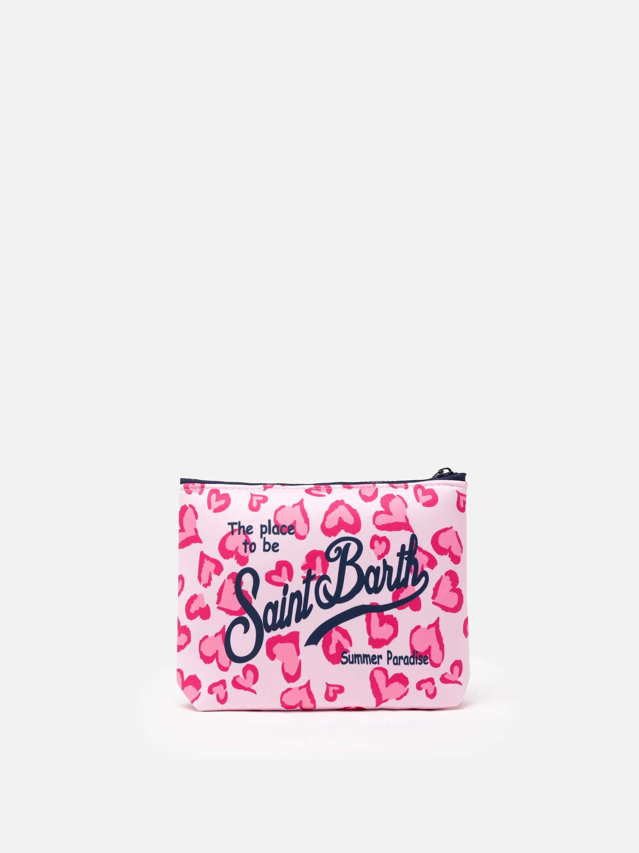 Aline Scuba Clutch mit herzförmigem Tiermuster