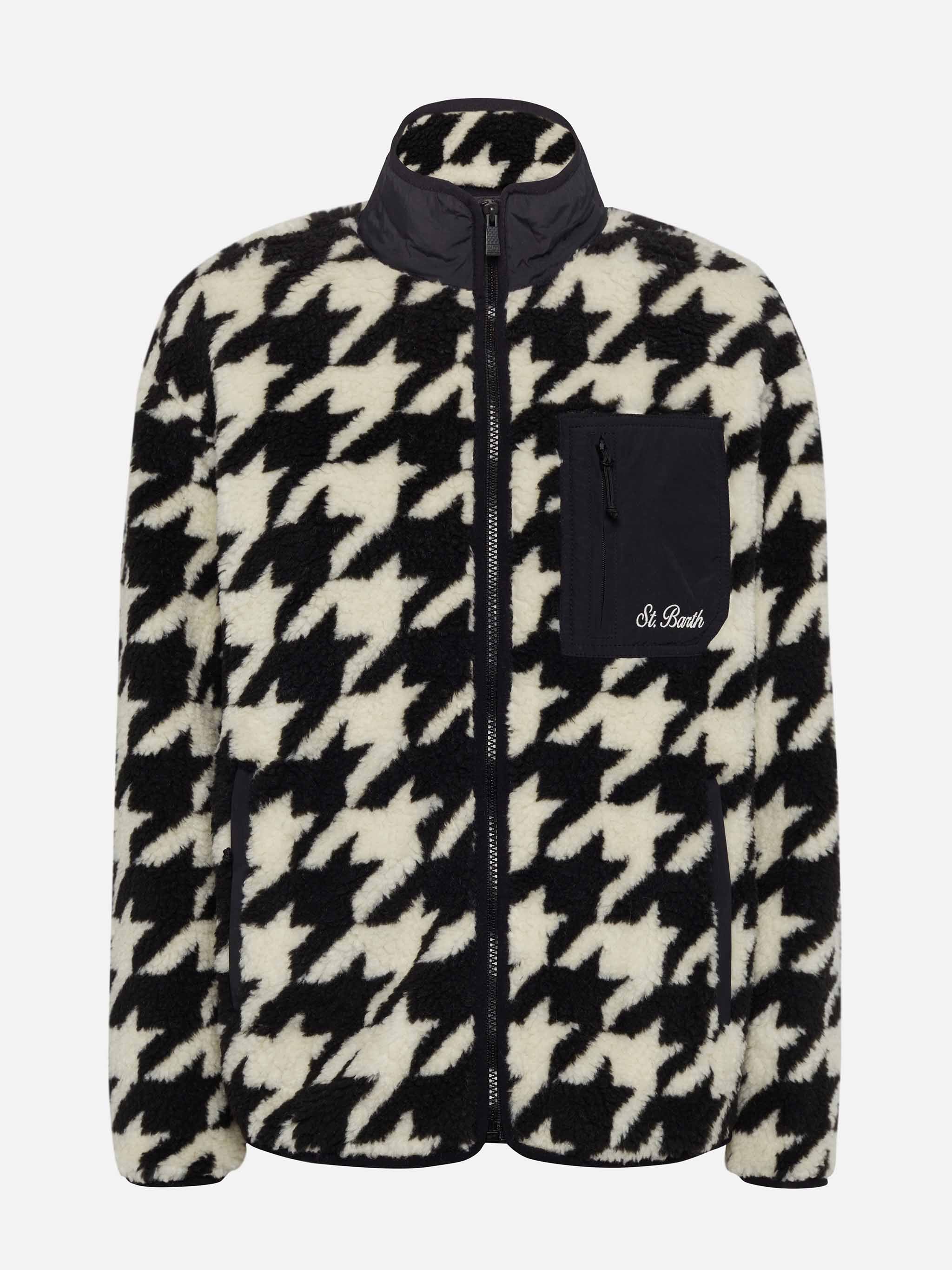 Chaqueta polar Teddy Keystone con estampado de pata de gallo